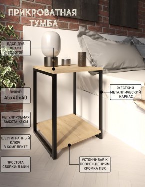 Тумба прикроватная "Лофт" (Лф.Т-2) в Миассе - miass.mebel24.online | фото 4
