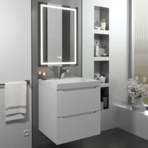 Тумба с раковиной Uperwood Tanos 50 см, подвесная, белая матовая в Миассе - miass.mebel24.online | фото