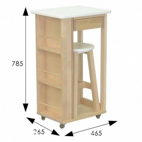 Тумба с табуретом Мебелик в Миассе - miass.mebel24.online | фото 6