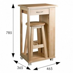 Тумба с табуретом Мебелик в Миассе - miass.mebel24.online | фото 10