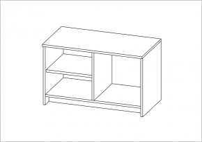 Тумба СИРИУС двухдверная низкая, цвет белый в Миассе - miass.mebel24.online | фото 3