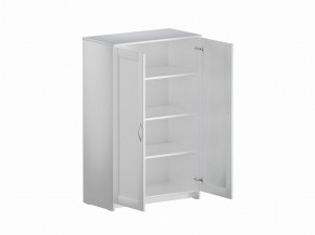 Тумба СИРИУС двухдверная высокая, цвет белый в Миассе - miass.mebel24.online | фото 3