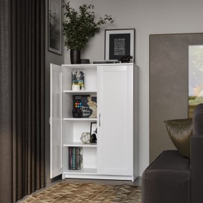 Тумба СИРИУС двухдверная высокая, цвет белый в Миассе - miass.mebel24.online | фото 4
