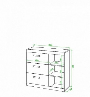 Тумба Toivo Км100 в Миассе - miass.mebel24.online | фото 2