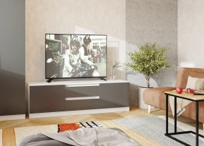 Тумба ТВ большая Парус (Белый/Графит) в Миассе - miass.mebel24.online | фото 2