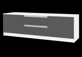 Тумба ТВ большая Парус (Белый/Графит) в Миассе - miass.mebel24.online | фото 4
