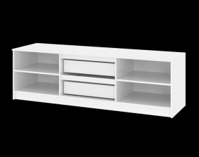 Тумба ТВ большая Парус (Белый/Графит) в Миассе - miass.mebel24.online | фото 5