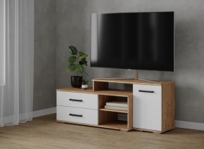 Тумба ТВ Парус-3 Дуб крафт золотой/Белый в Миассе - miass.mebel24.online | фото