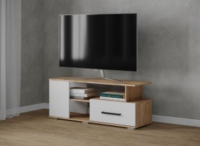 Тумба ТВ Парус-4 Дуб крафт золотой/Белый в Миассе - miass.mebel24.online | фото
