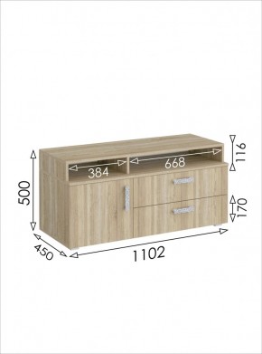 ТВ-тумба 1100 Салоу в Миассе - miass.mebel24.online | фото 6