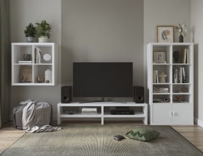 ТВ-тумба Энкель ТВ16, тамбурат, цвет белый в Миассе - miass.mebel24.online | фото 4