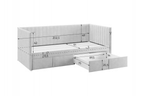 ТВИКС Кровать (софа) с ящиками 900 в Миассе - miass.mebel24.online | фото 3
