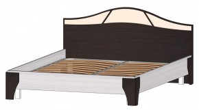 ВЕРОНА Кровать 1600 с основанием (Венге/Анкор светлый) в Миассе - miass.mebel24.online | фото