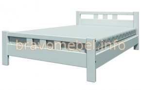 ВЕРОНИКА-2 Кровать из массива 900 (Белый античный) в Миассе - miass.mebel24.online | фото