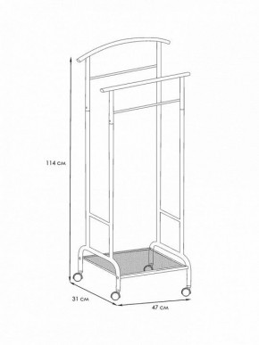 Вешалка для костюма Римини 2М в Миассе - miass.mebel24.online | фото 4
