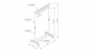 Вешалка гардеробная SHT-WR13 в Миассе - miass.mebel24.online | фото 5