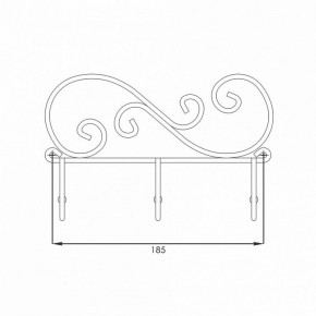Вешалка настенная Кружева 5 в Миассе - miass.mebel24.online | фото 2