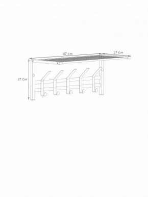 Вешалка-полка Торонто 21 в Миассе - miass.mebel24.online | фото 3