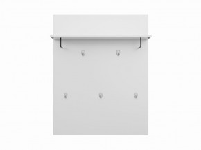 Вешалка СИРИУС настенная с полкой, цвет белый в Миассе - miass.mebel24.online | фото
