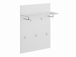 Вешалка СИРИУС настенная с полкой, цвет белый в Миассе - miass.mebel24.online | фото 2