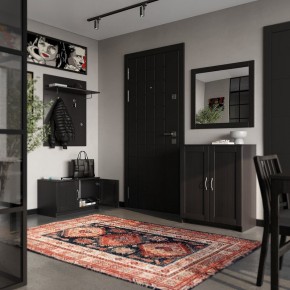 Вешалка СИРИУС настенная с полкой, цвет Дуб Венге в Миассе - miass.mebel24.online | фото 4