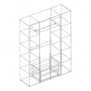 ВИТА Шкаф 4-ств для одежды в Миассе - miass.mebel24.online | фото 2