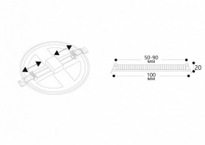 Встраиваемый светильник Arte Lamp Mesura A7971PL-1WH в Миассе - miass.mebel24.online | фото 5