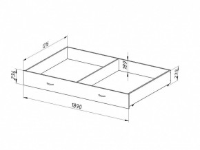 Ящик для металлических кроватей 120*190 (Венге) в Миассе - miass.mebel24.online | фото 2