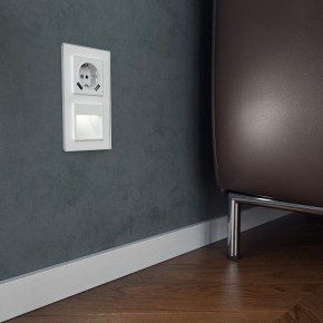 Заглушка для поста с подсветкой, без рамки Werkel белый W1154101 в Миассе - miass.mebel24.online | фото 2