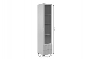 ЗЕФИР Гостиная К1 (белое дерево/белый муар) в Миассе - miass.mebel24.online | фото 5