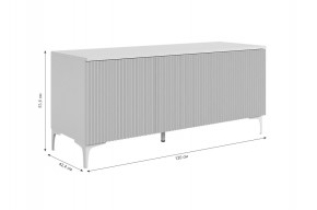ЗЕФИР Гостиная К2 (белое дерево/черный муар) в Миассе - miass.mebel24.online | фото 4